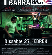 Teatre de Barra al centre de Palma amb motiu de la Diada (dissabte 27 de febrer)